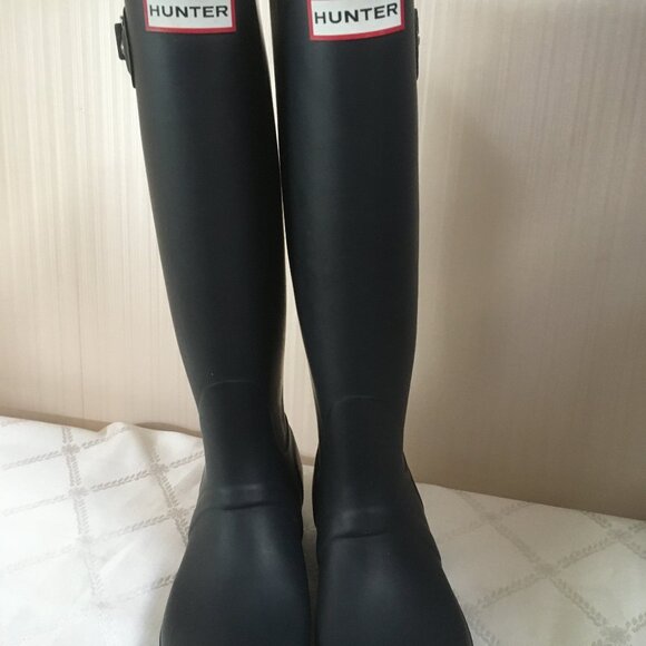 Hunter Shoes - Hunter Tall Original Boots US 6 EU 37 Navy